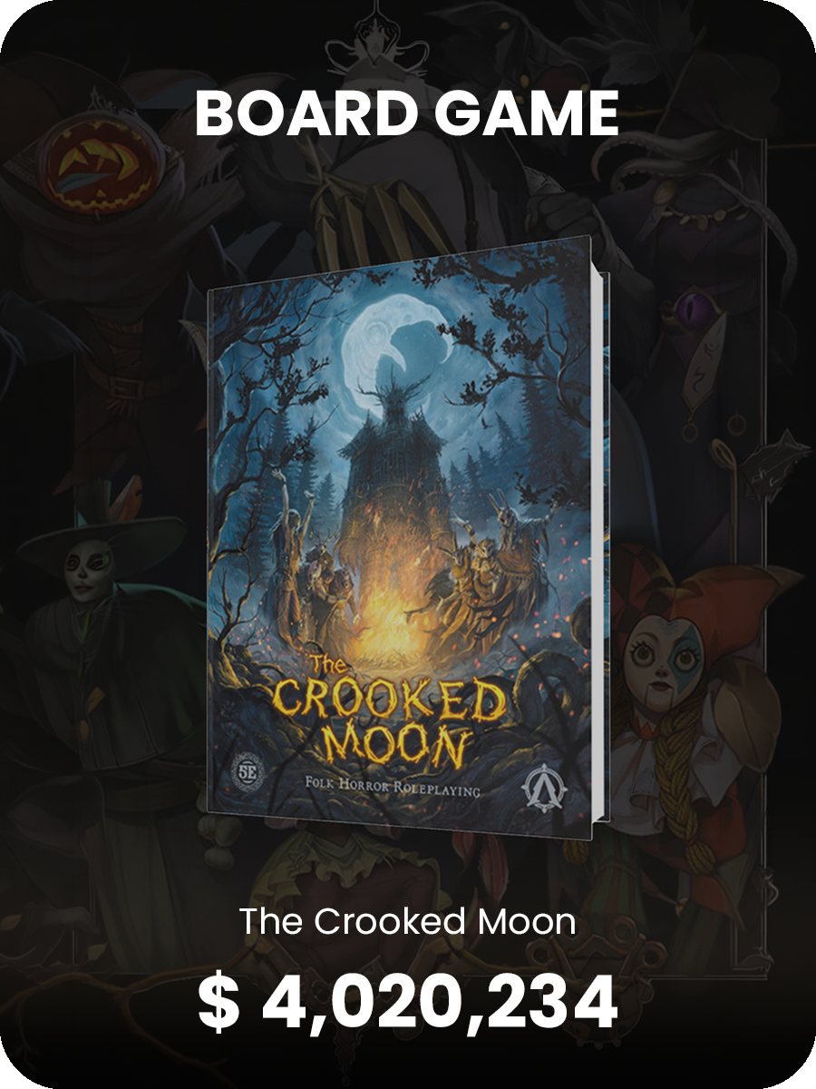 The Crooked Moon - Avantris crowdfunding campaign, $4,020,234 raised - CGI key visual produced by IAS Creative