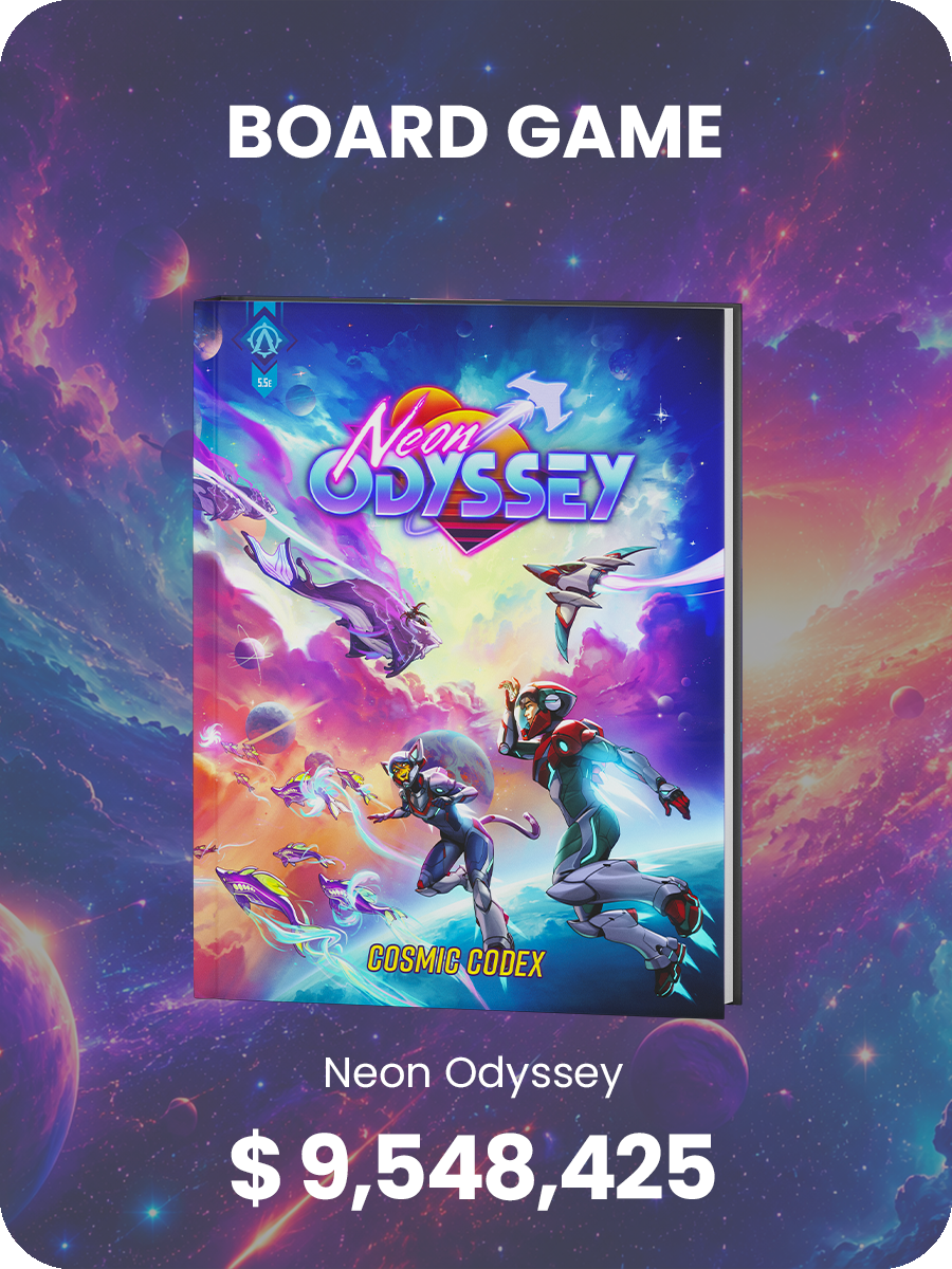 Neon Odyssey - Avantris crowdfunding campaign, $16,139,970 raised - CGI key visual produced by IAS Creative